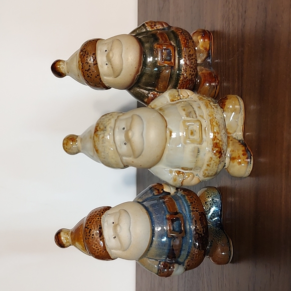 Vintage Glazed Pottery Ceramic Santa Claus Christmas Decor - Picture 7 of 9